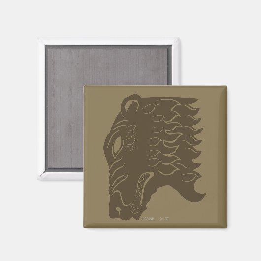 BOORN™ Beer hoofdsymbool Magneet (Voorkant / Achterkant)