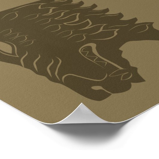 BOORN™ Beer hoofdsymbool Poster (Hoek)