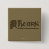 BOORN™ Beer Vierkante Button 5,1 Cm (Voorkant)
