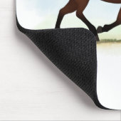 Boorpaard met smog muismat (Hoek)