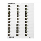 Boorpers naast het raam etiket (Full Sheet)