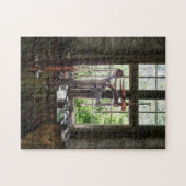 Boorpers via venster legpuzzel (Horizontaal)