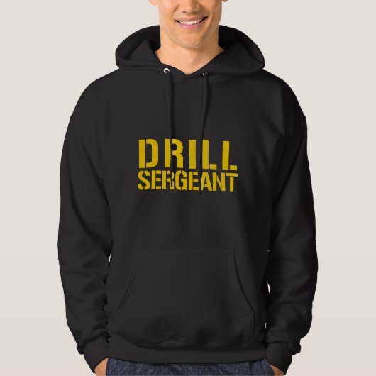 Boorsergeant Uniform Militair Kamp Instructeur Hoodie (Voorkant)