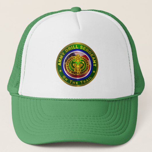 Boorsergeant van het leger  trucker pet (Voorkant)