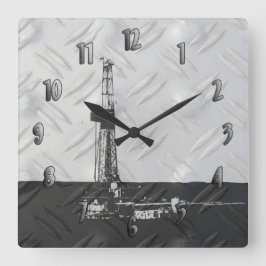 Boorsleutel (met cijfers) vierkante klok