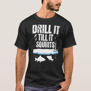 Boortvis tot het kwadraten - Ice Vist vissers W T-shirt