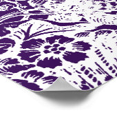 Boorzitje Victoriaans Vlaams Paars Poster (Hoek)