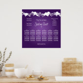 Boorzitjes Paars Poster (Keuken)