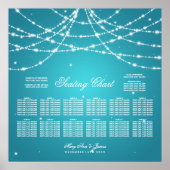 Boorzittingen met snijtaart Koord Turquoise Poster (Voorkant)