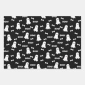 Boos and Bones Hond Halloween Inpakpapier Vel (Voorkant 2)