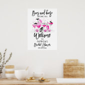 Boos And Booze Bruiloft Feest Welkom Bord Poster (Keuken)