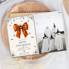 Boos And Booze Foto Halloween Oranje Boog Kaart