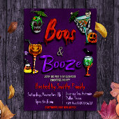Boos and Booze - Halloween Cocktail Feest  Kaart