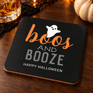 Boos and Booze Halloween-feest Bier Onderzetter