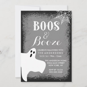 Boos and Booze Halloween-feest Kaart