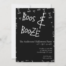 Boos and Booze Halloween Party