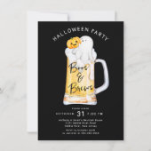 Boos and Brews Halloween Party Kaart (Voorkant)