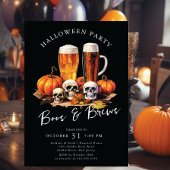 Boos and Brews Halloween Party Kaart