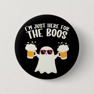 Boos Beer Tipsy Ghost Volwassenen Ronde Button 5,7 Cm