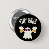 Boos Beer Tipsy Ghost Volwassenen Ronde Button 5,7 Cm (Voorkant /achterkant)