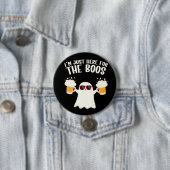 Boos Beer Tipsy Ghost Volwassenen Ronde Button 7,6 Cm (In situ)