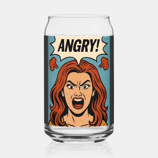 boos blikvorm glas (Voorkant)