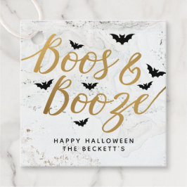 Boos & Booze Adult Halloween Party Bedankjes Labels