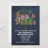 Boos & Booze Ghosts en vleermuizen Halloween Costu Kaart (Voorkant)