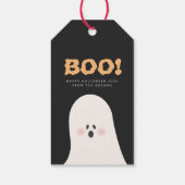 Boos & Booze Halloween Cute Ghost Bottle Label Cadeaulabel (Achterkant)