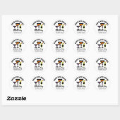Boos & Booze Halloween Party Retour Adreslabels Ronde Sticker (Vel)