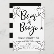 Boos & Booze Halloween Uitnodiging