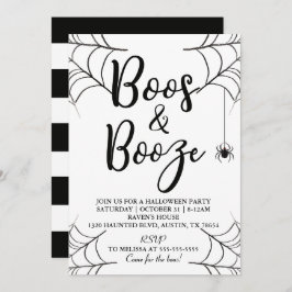 Boos & Booze Halloween Uitnodiging