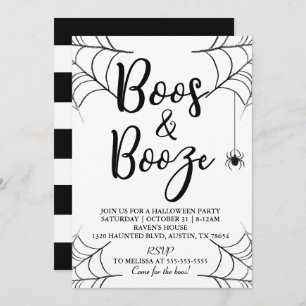 Boos & Booze Halloween Uitnodiging