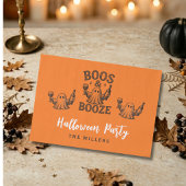 Boos & Booze Vintage Ghost Halloween Tissuepapier