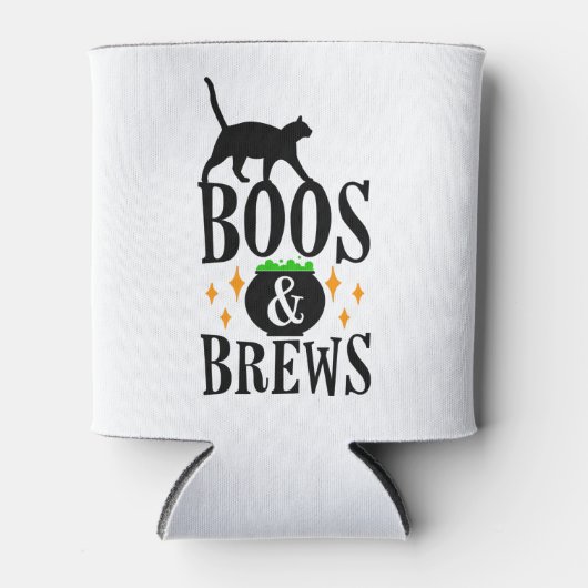 Boos & Brews Halloween Koelbox Blikjeskoeler (Voorkant)