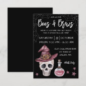 Boos & Brews Halloween Party Kaart (Voorkant / Achterkant)