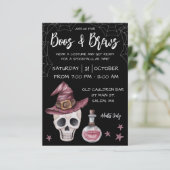 Boos & Brews Halloween Party Kaart (Staand voorkant)