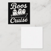 Boos cruise  vierkante visitekaartje (Voorkant / Achterkant)