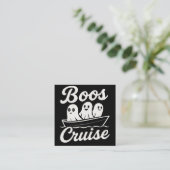 Boos cruise  vierkante visitekaartje (Staand voorkant)