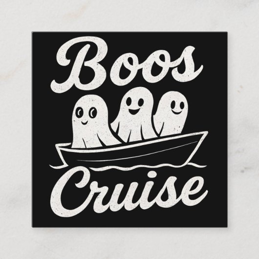 Boos cruise  vierkante visitekaartje (Voorkant)