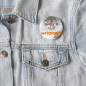 Boos Cute Kattengezicht Schets Ronde Button 5,7 Cm (In situ)