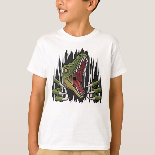 Boos Dinosaurus T-Shirt (Voorkant)