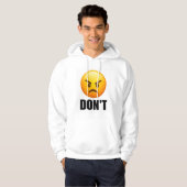 Boos Emoji GEEN Hoodie (Voorkant volledig)