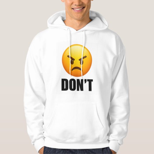 Boos Emoji GEEN Hoodie (Voorkant)