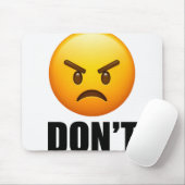 Boos Emoji Niet Muismat (Met muis)