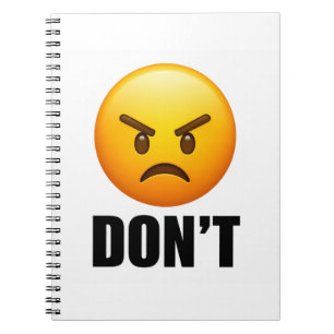 Boos Emoji NIET Notitieboek