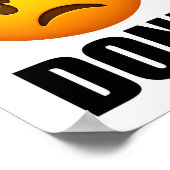 Boos Emoji NIET Poster (Hoek)