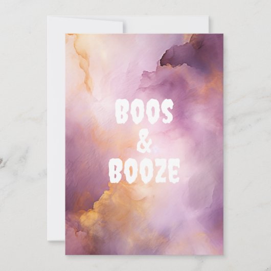 Boos en Boos Volwassen Halloween Feest Feestdagenkaart (Voorkant)