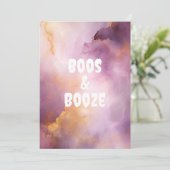 Boos en Boos Volwassen Halloween Feest Feestdagenkaart (Staand voorkant)