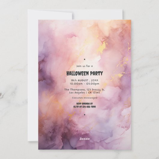 Boos en Boos Volwassen Halloween Feest Feestdagenkaart (Achterkant)